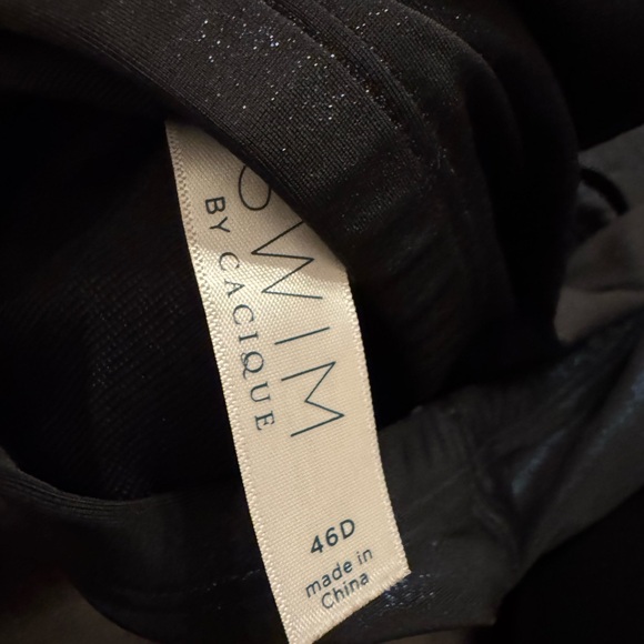 Cacique Black Shimmer Swimwear - Picture 6 of 9